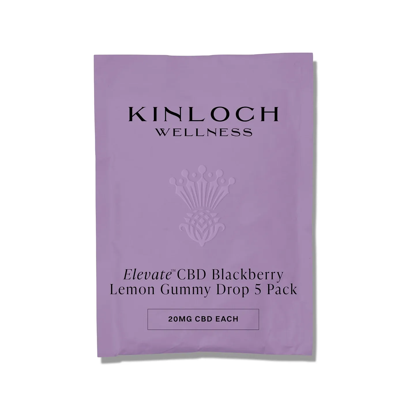 Cannabis Product  Elevate™ CBD Blackberry Lemon Gummy Drop (20mg each) by Kinloch Wellness