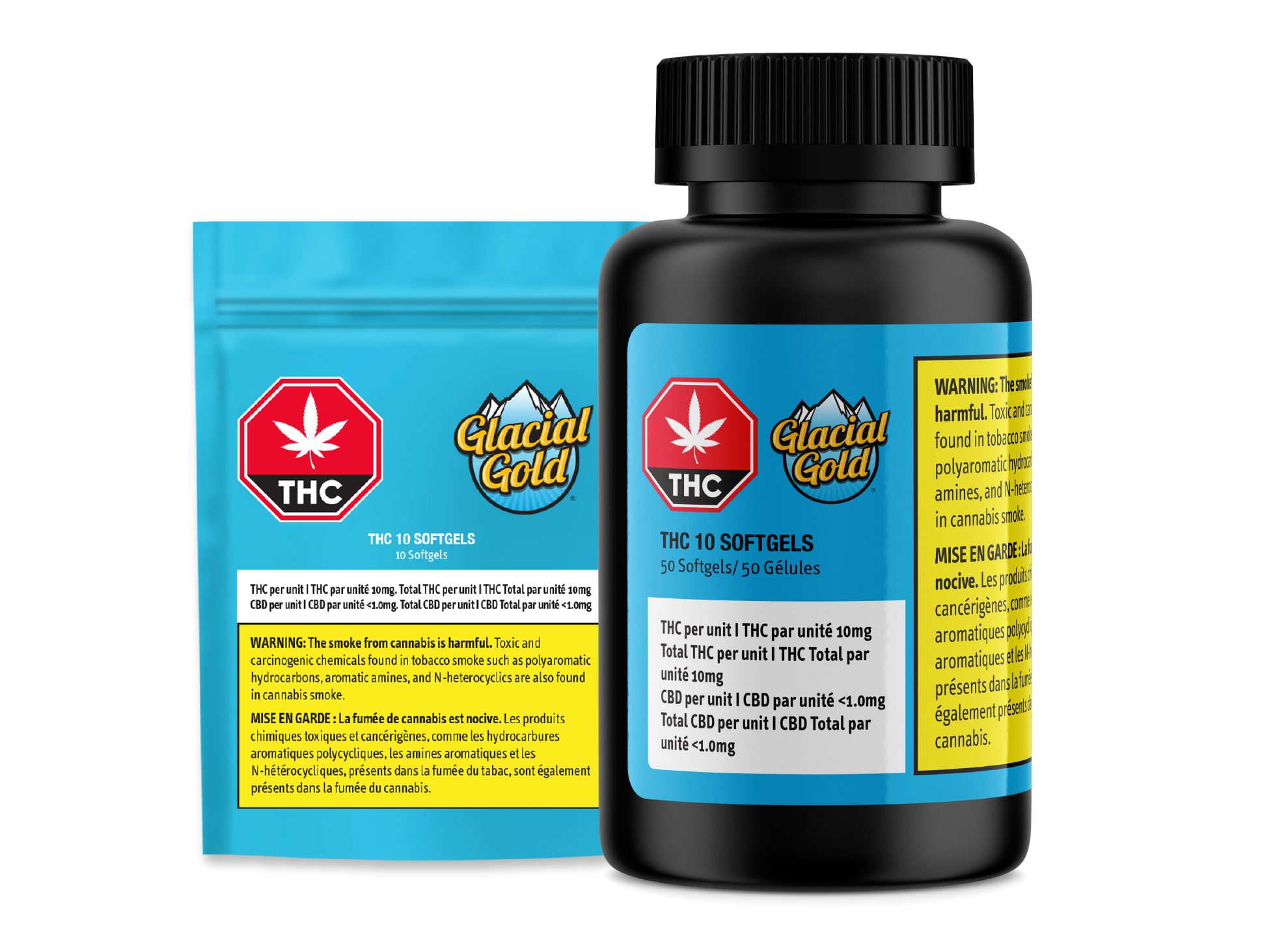 Cannabis Product THC 10 Softgels by Glacial Gold