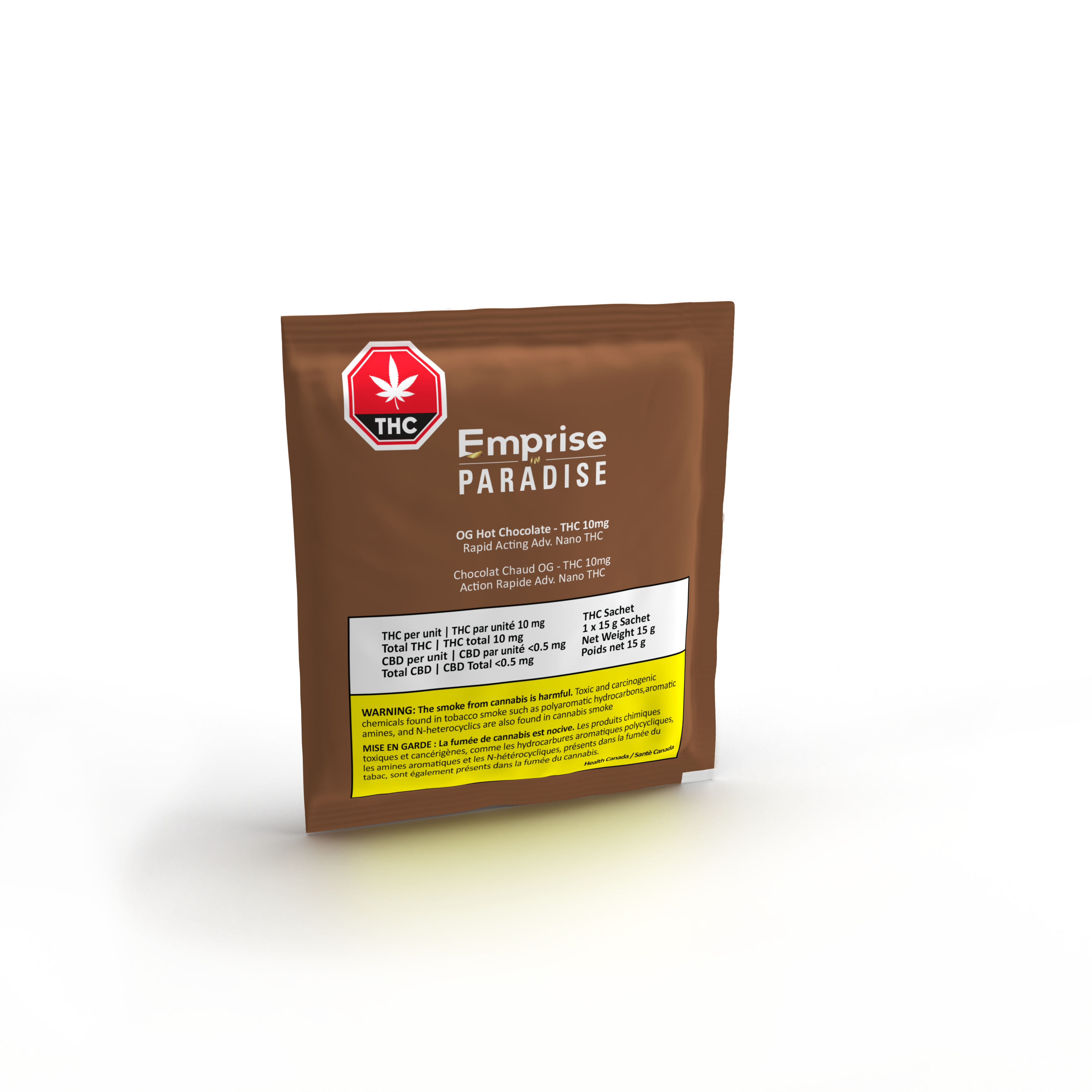 Cannabis Product OG "Original" Vegan & Organic Hot Chocolate - 10mg Rapid Nano THC by Emprise in Paradise