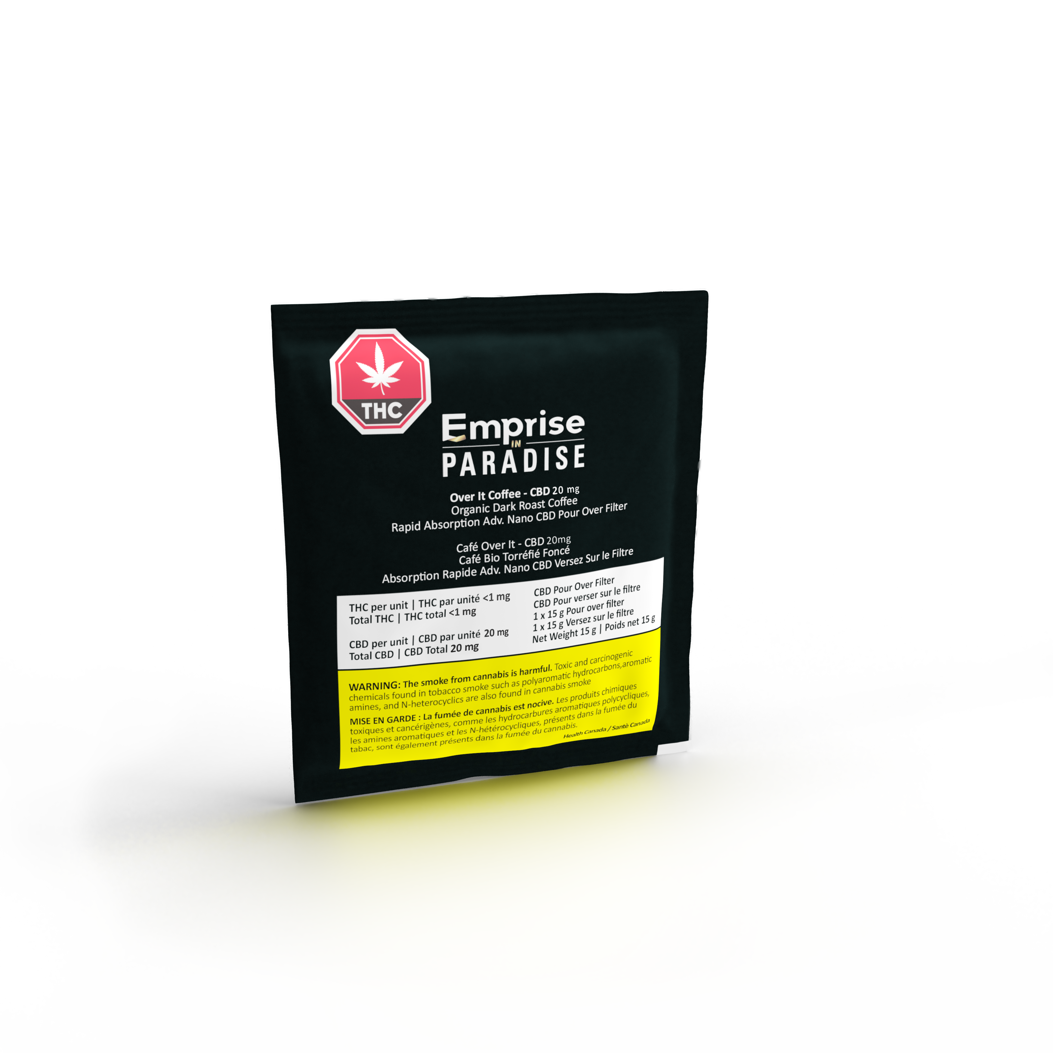 Cannabis Product Over It Organic Coffee - 20mg Rapid Nano CBD by Emprise in Paradise