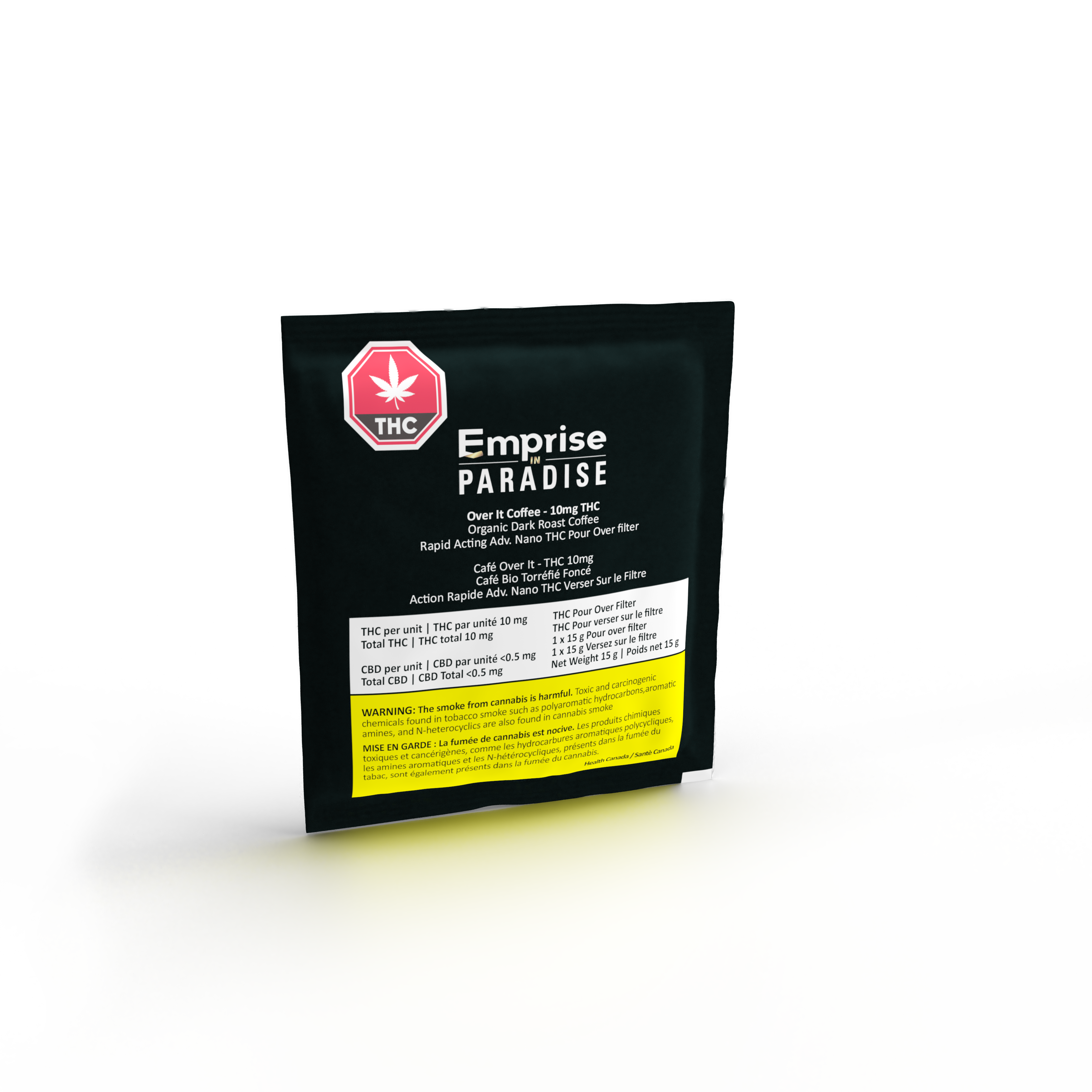 Cannabis Product Over It Organic Coffee -10mg Rapid Nano THC by Emprise in Paradise