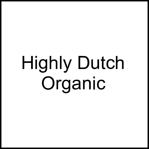 Cannabis Brand Highly Dutch Organic
