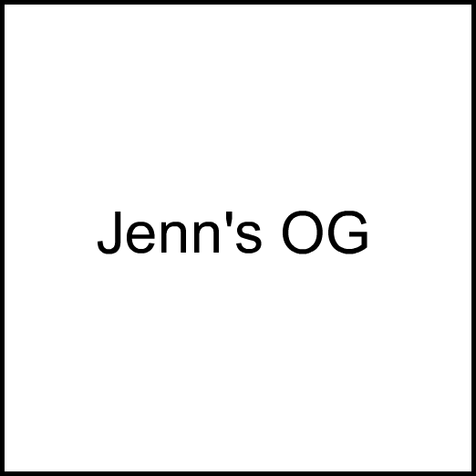 Cannabis Brand Jenn's OG