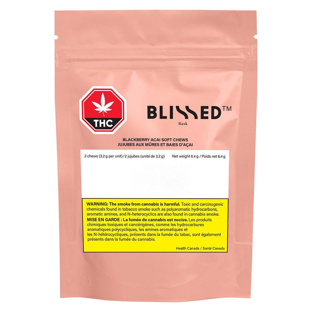 Cannabis Product 1:1 Blackberry Acai Soft Chew by Blissed - 1