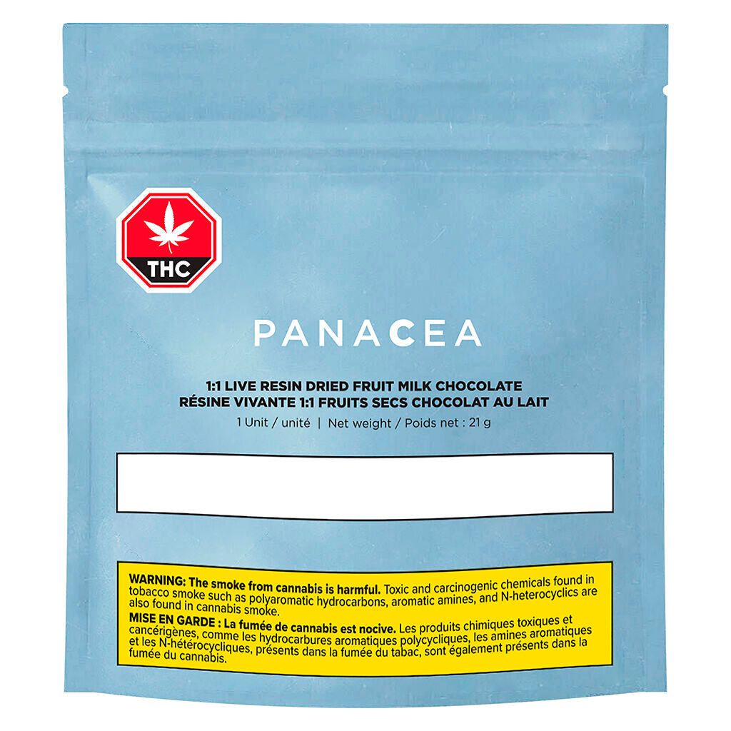 Cannabis Product 1:1 Live Resin Dried Fruit Milk Chocolate by Panacea - 2