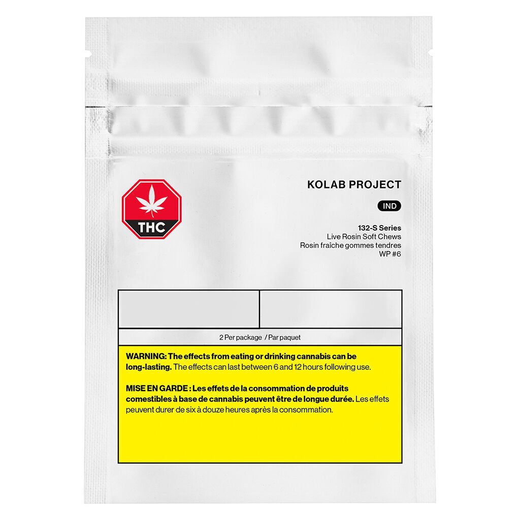 Cannabis Product 132-S Series WP #6 Live Rosin Soft Chews by Kolab Project - 1