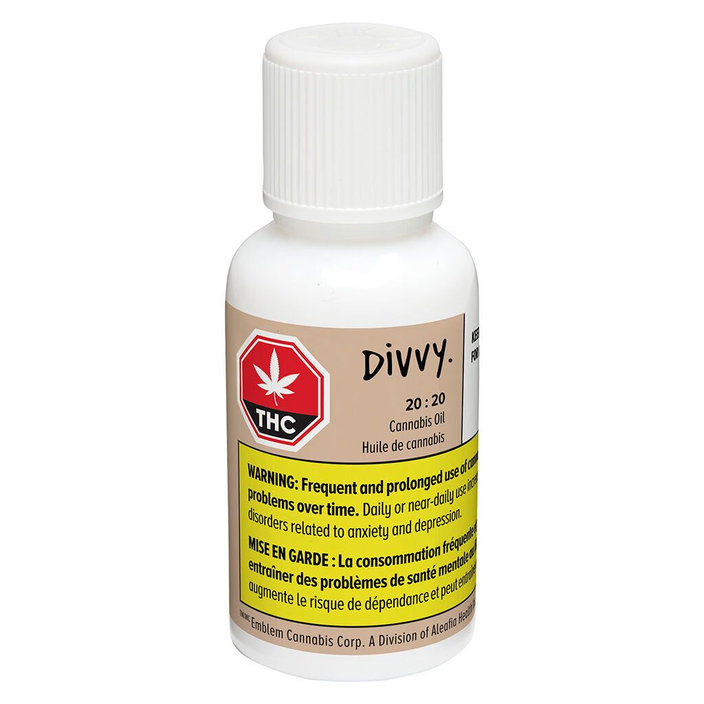 Cannabis Product 20:20 Oil by Divvy