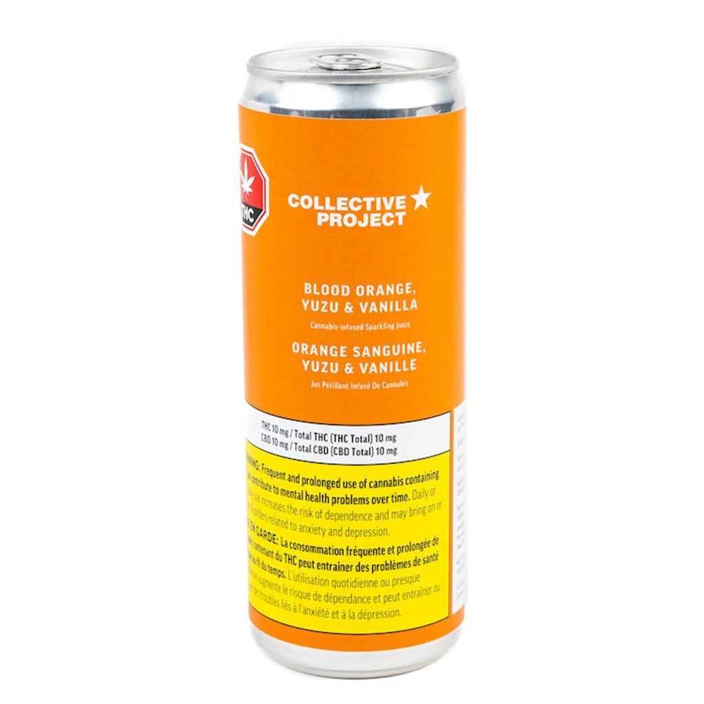 Cannabis Product Blood Orange Yuzu & Vanilla Sparkling Juice by COLLECTIVE PROJECT - 0