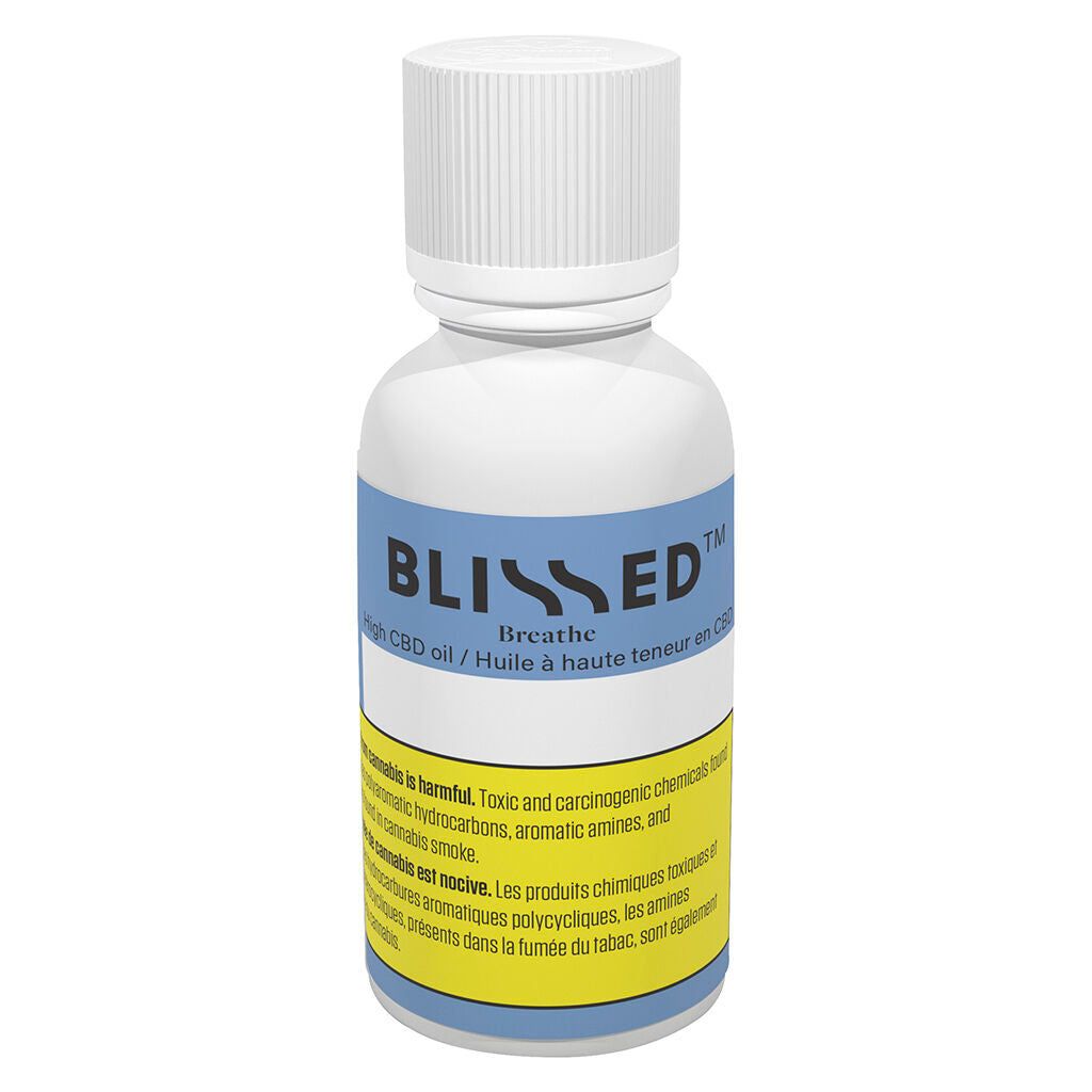 Cannabis Product Breathe High CBD Oil by Blissed