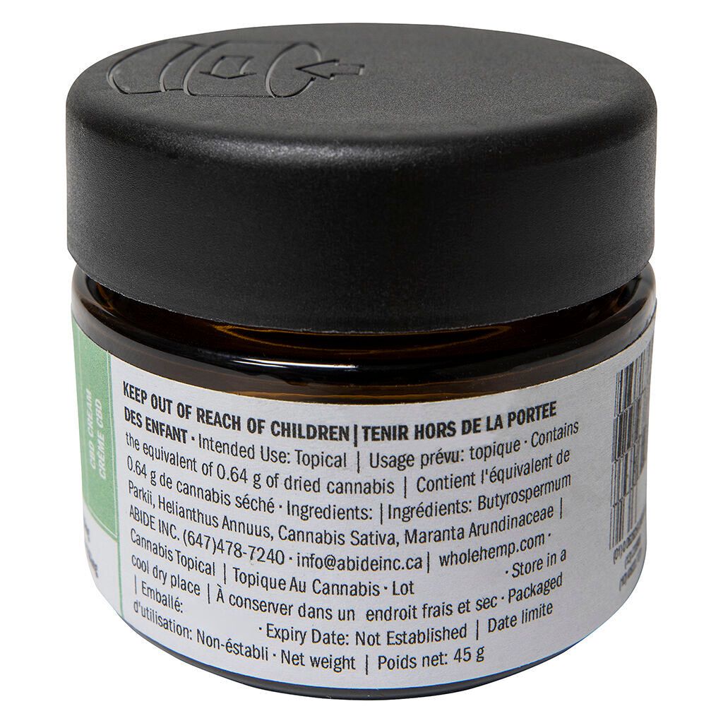 Cannabis Product CBD Cream by WholeHemp - 1