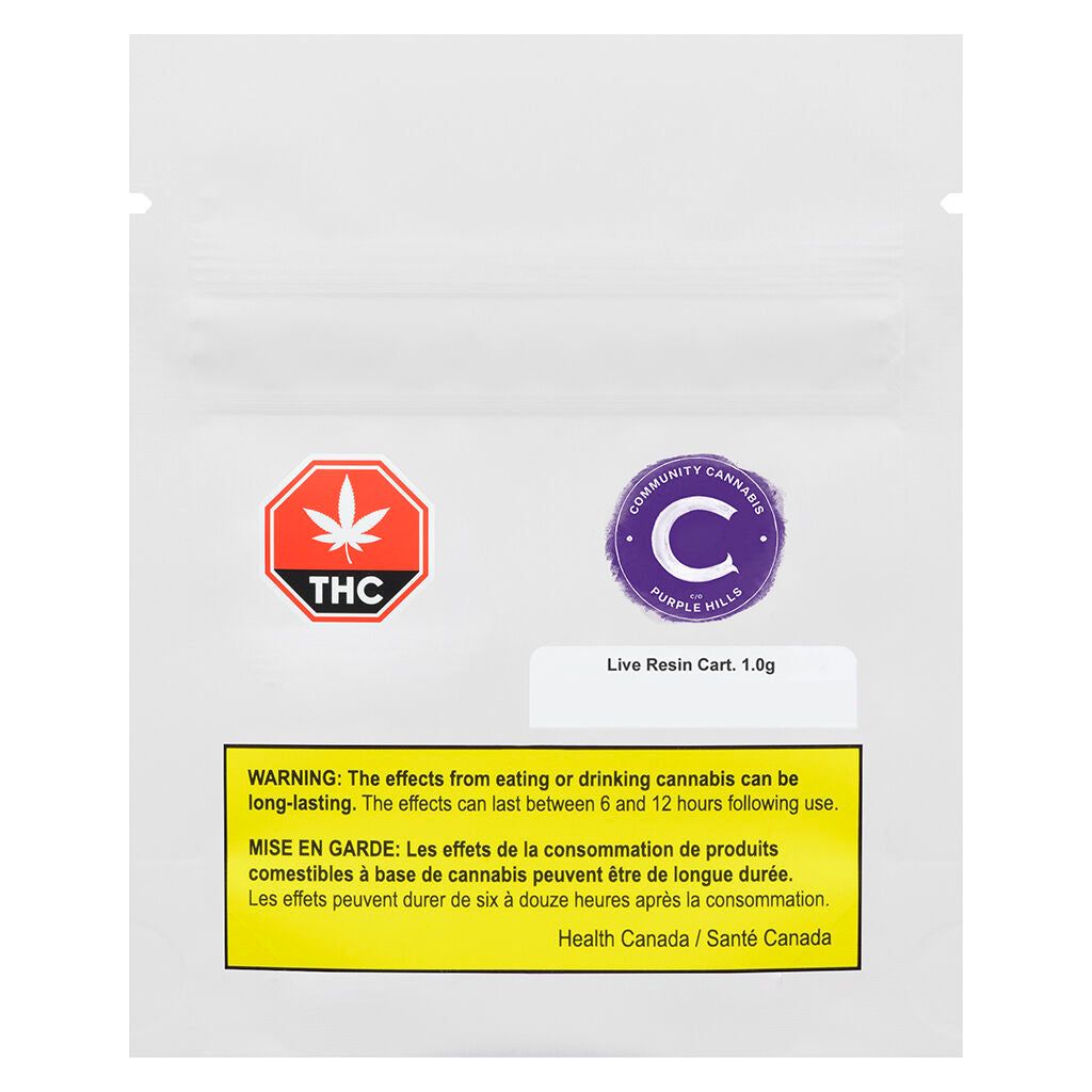 Cannabis Product Community Live Resin 510 Thread Cartridge by Community C/O Purple Hills