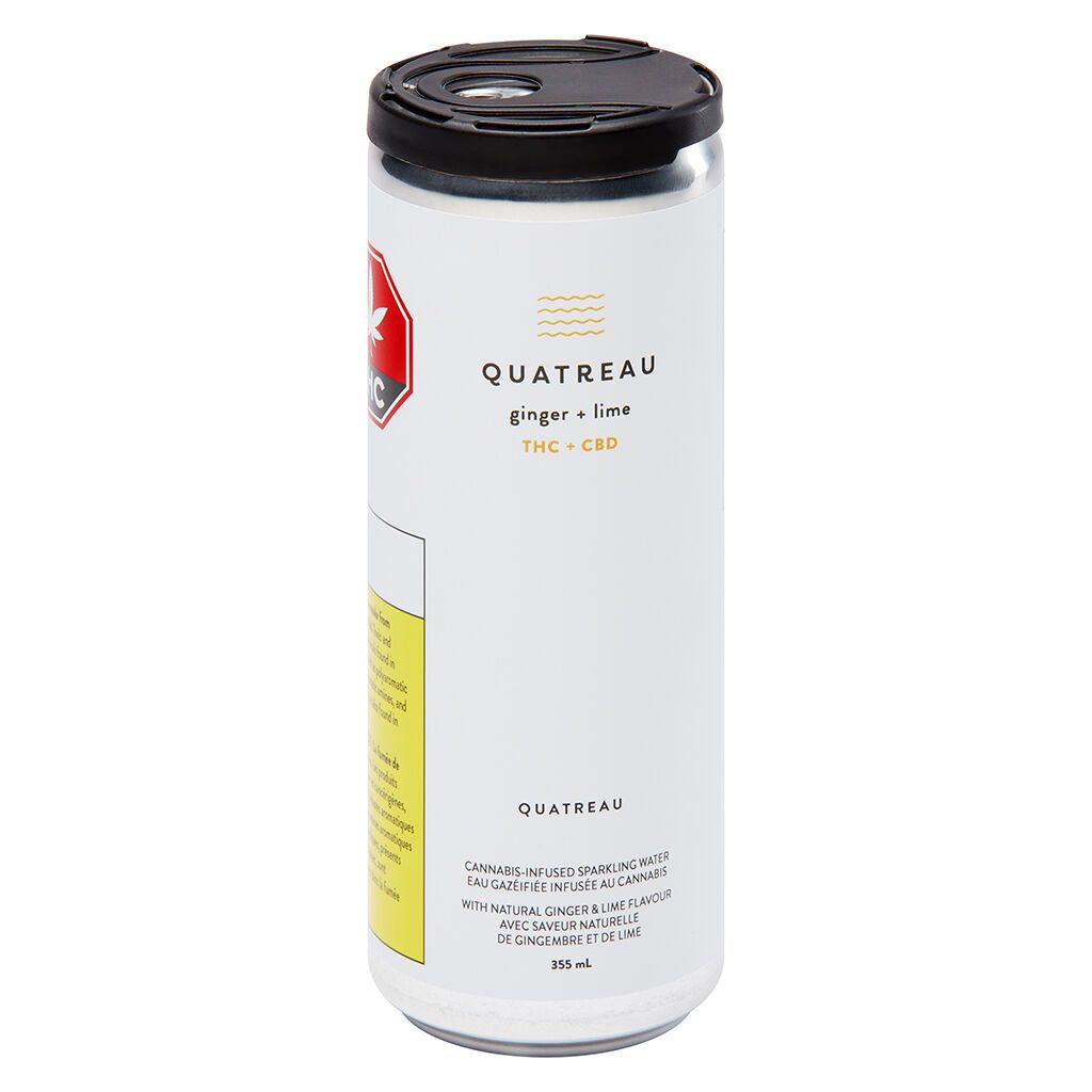 Cannabis Product Lime & Ginger Sparkling Water by Quatreau