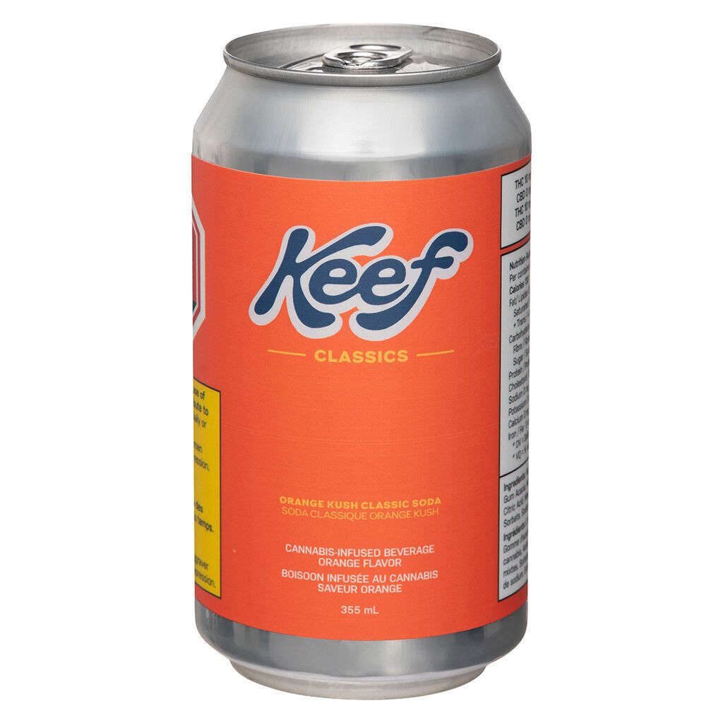 Cannabis Product Orange Kush Classic Soda by Keef