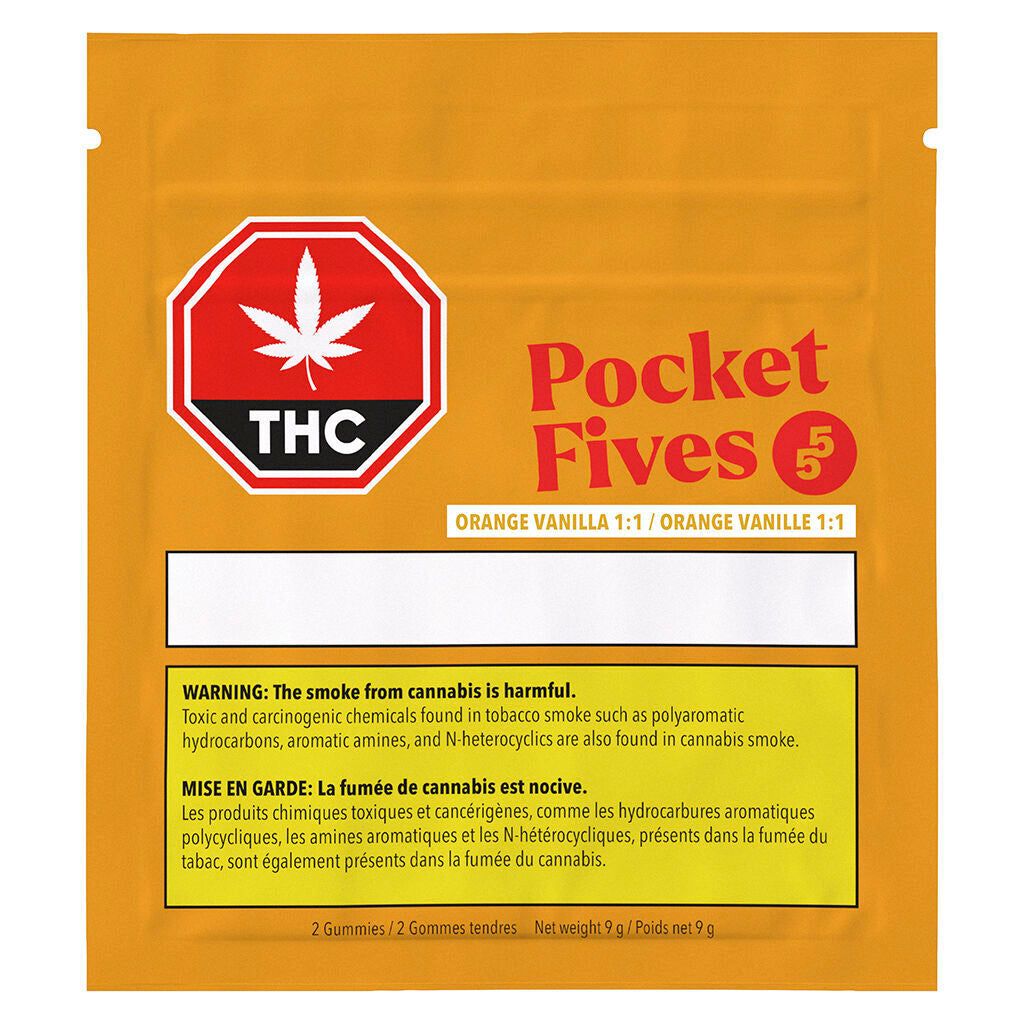 Cannabis Product Orange Vanilla 1:1 Soft Chews by Pocket Fives - 1