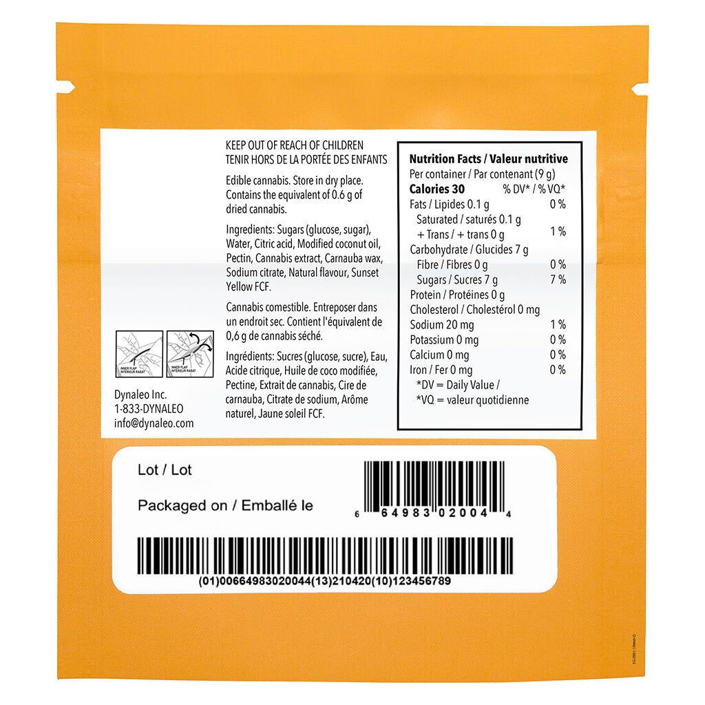 Cannabis Product Orange Vanilla 1:1 Soft Chews by Pocket Fives - 2