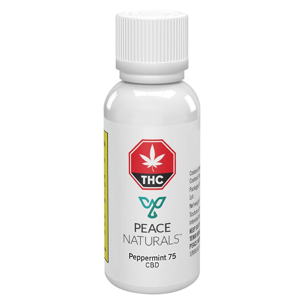 Cannabis Product Peppermint 75 CBD Oil by Peace Naturals