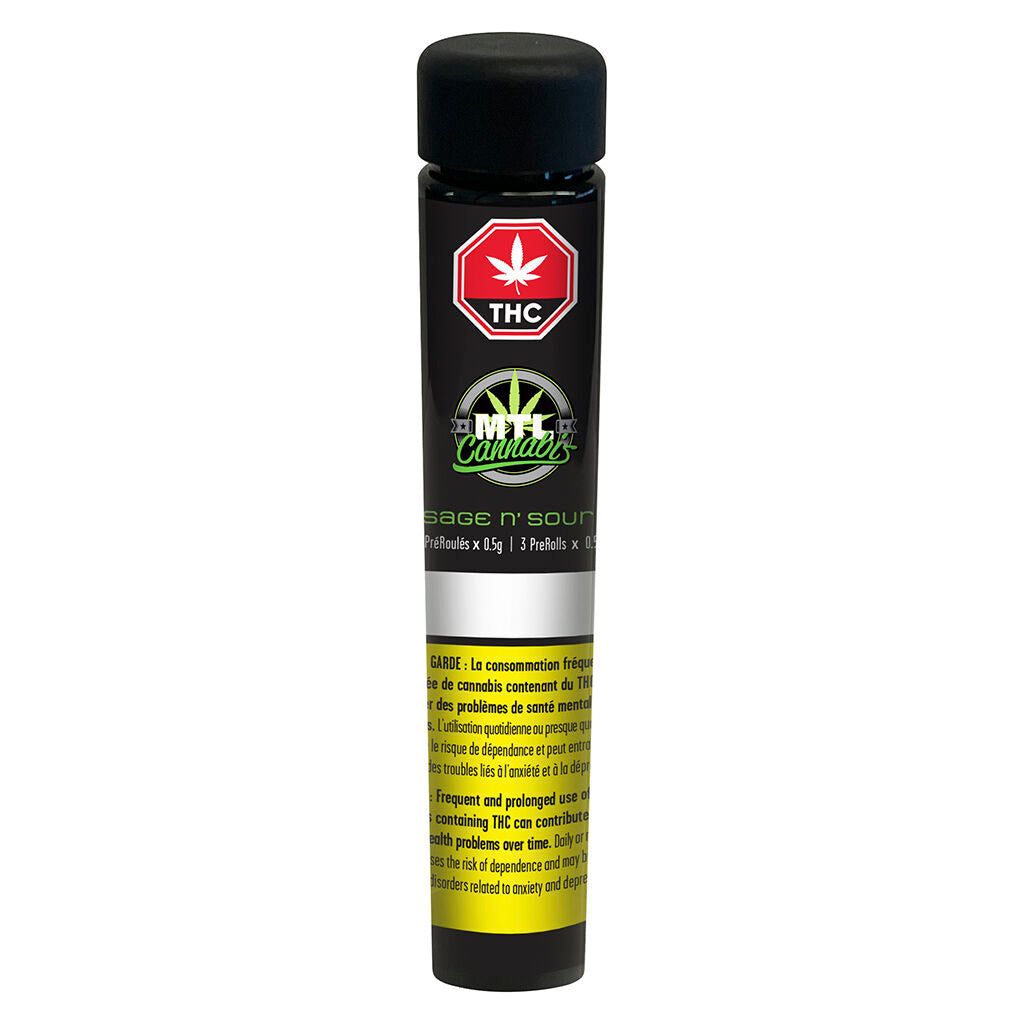 Cannabis Product Sage N' Sour Pre-Rolls by MTL Cannabis