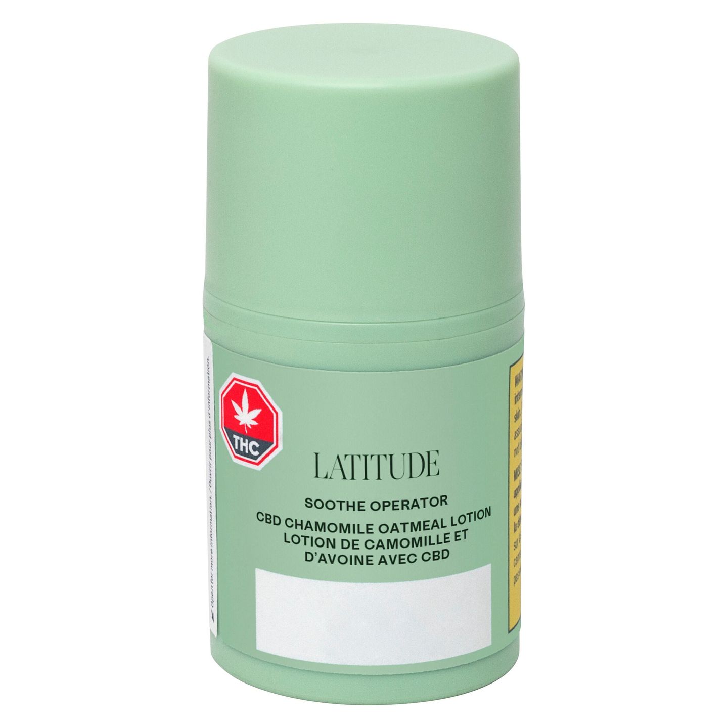 Cannabis Product Soothe Operator CBD Chamomile Oatmeal Lotion by Latitude