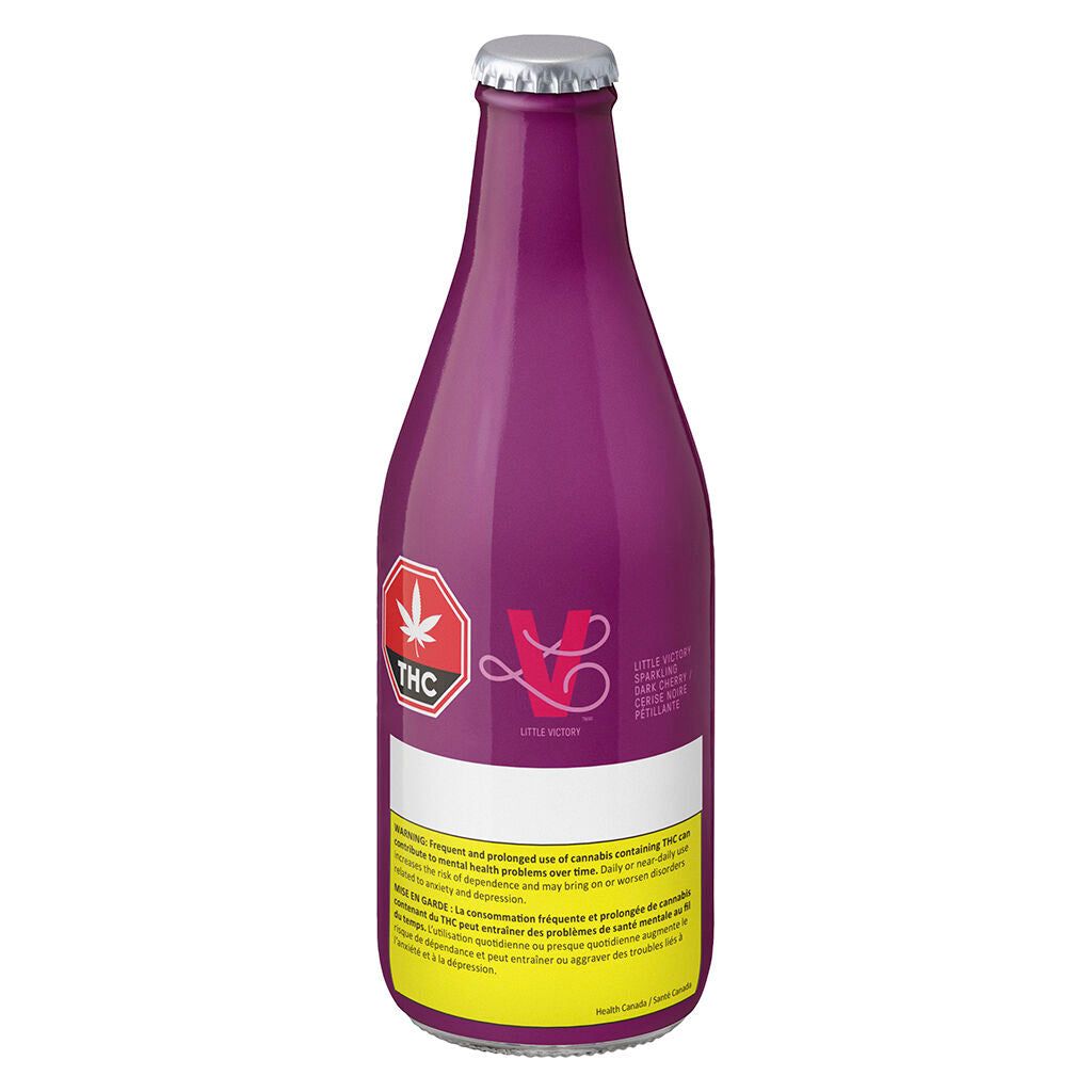 Cannabis Product Sparkling Dark Cherry Beverage by Little Victory
