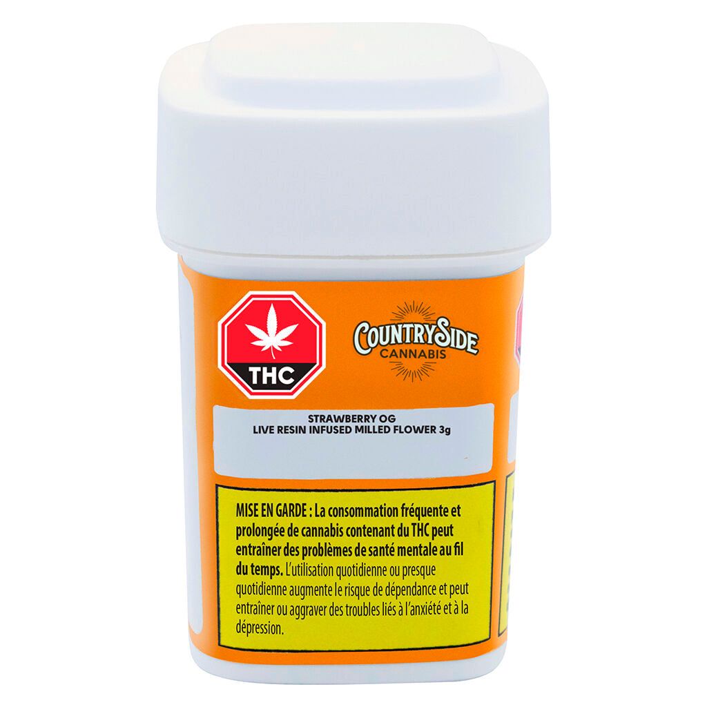 Cannabis Product Strawberry OG Live Resin Infused Milled Flower by Countryside Cannabis - 2