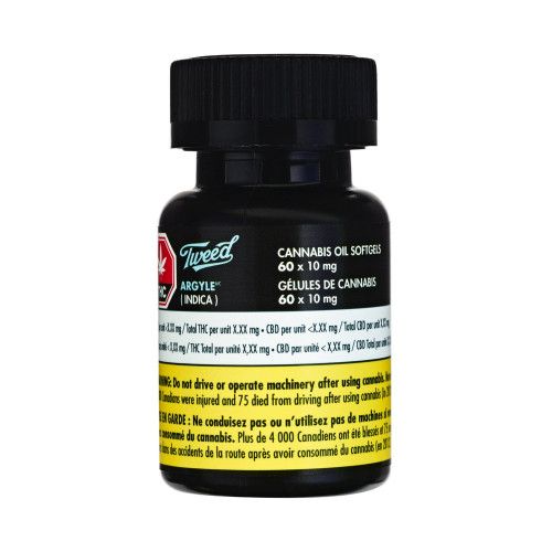 Cannabis Product Argyle Softgels (10 mg) by Tweed