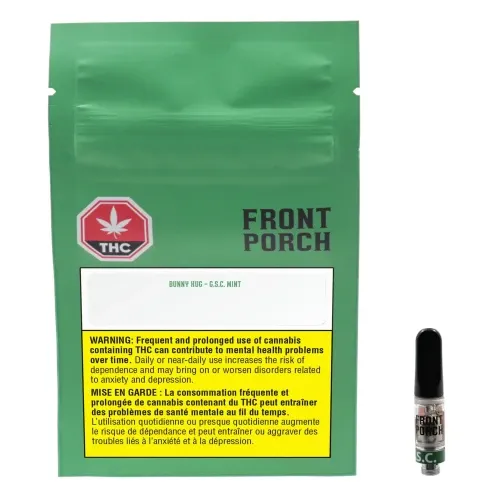 Cannabis Product Bunny Hug GSC Mint Prefilled Vape Cartridge by Front Porch