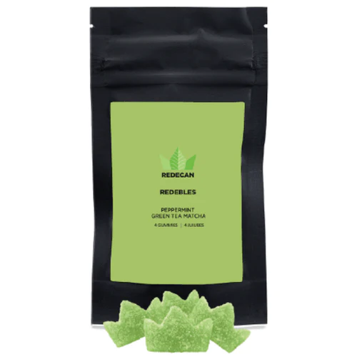 Cannabis Product CBG Peppermint Green Tea Matcha Gummies by Redebles
