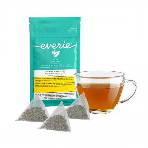 Cannabis Product Everie Mint CBD Tea, 3 Pack by Everie