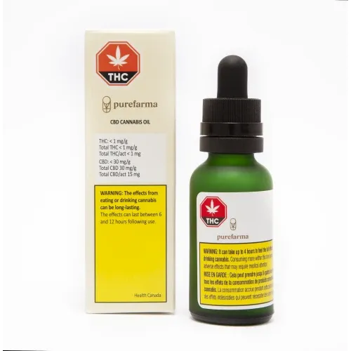 Cannabis Product Hemplixir 100 CBD Oil by Purefarma