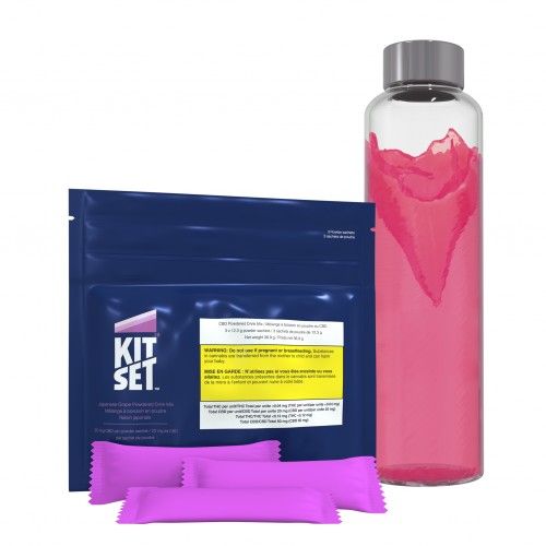 Cannabis Product Kitset Japanese Grape CBD Powdered Drink Mix, 3 Pack by Kitset