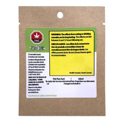 Cannabis Product Pink Plum Seeds by Weathered Islands Craft Cannabis