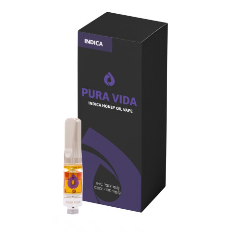 Cannabis Product Pura Vida Indica Honey Oil Cartridge by Pura Vida - 1