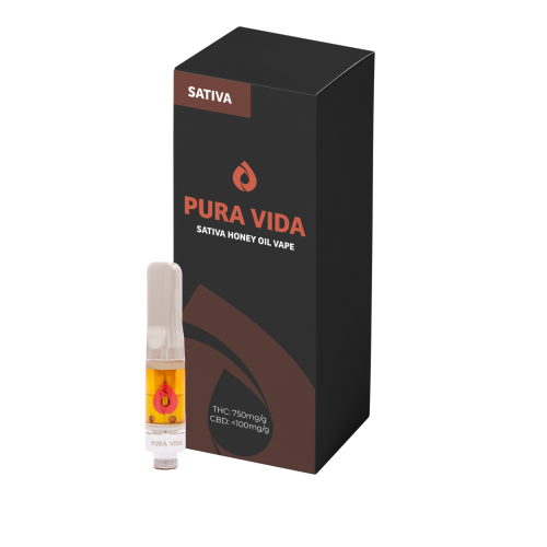 Cannabis Product Sativa Honey Oil 510 Cartridge by Pura Vida - 1