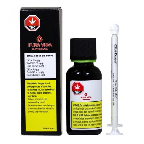 Cannabis Product Sativa Honey Oil Drops (Kali Mist) by Pura Vida