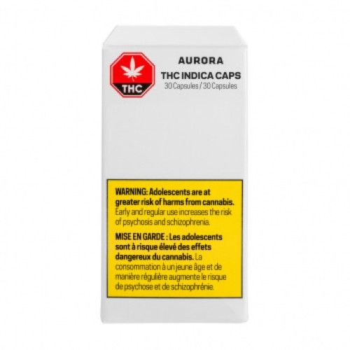 Cannabis Product THC Indica Caps by Aurora