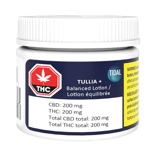 Cannabis Product Tullia+ CBD:THC Lotion by Tidal